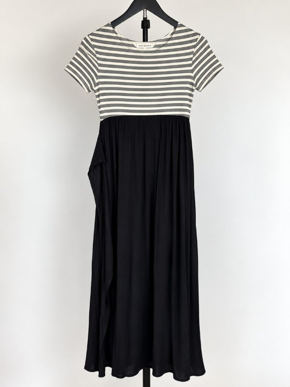 Max Studio Striped Maxi Dress. M